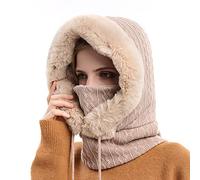 TAGVO Balaclava Windproof Ski Mask Fleece Hood Winter Warm Hat with Neck Cover Face Cover Mask for Women