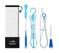 TAGVO Hydration Bladder Cleaning Kit, 5 in 1 Water Bladder Cleaner Set - 3 Brushes, Collapsible Hanger & Carry Pouch, Water Reservoir Cleaning Tools for Hydration Backpack