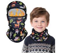 TAGVO Kids Thermal Balaclava, Boys Girls Multifunctional Breathable Lightweight Full Face Mask, Multiple Cute Designs Anti UV Cycling Balaclava Ski Mask, Snood Hood Hat Under Helmet For Children