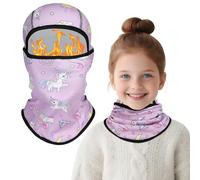 TAGVO Kids Thermal Balaclava, Boys Girls Multifunctional Breathable Lightweight Full Face Mask, Multiple Cute Designs Anti UV Cycling Balaclava Ski Mask, Snood Hood Hat Under Helmet For Children