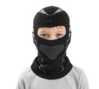 TAGVO Kids Thermal Balaclava Full Face Mask Professional Sport, Elastic Brethable Anti-UV Windproof Cycling Running Balaclava Ski Mask, Lightweight Under Helmet Hat Neck Warmer Hood Snoods for Boys
