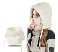 TAGVO Kids Thermal Balaclava, Multifunction Adjustable Windproof Fleece Bicycle Ski Mask with Neck Gaiters, 3 in 1 Full Face Mask Snood Hood Hat Winter Cold Weather Outdoor Caps for Boys Girls 4-10