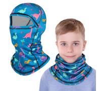 TAGVO Kids Winter Thermal Balaclava for Boys Girls 4-12 Years, Multifunction Windproof Warm Snood Hat Under Helmet Ski Full Face Mask with Neck Warmer for Children Outdoor Snowboarding Cycling Hiking
