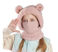 TAGVO Kids Winter Thermal Fleece Balaclava, 3 in 1 Cute Animal Ski Mask Multifunctional Windproof Warm Hat with Neck Cover Face Cover for Boys Girls
