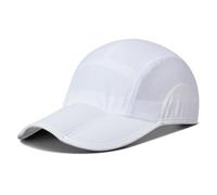 TAGVO Quick Dry Baseball Cap Men Women, Lightweight Folding Sport Running Caps Hat, Anti UV Protection Breathable Large Mesh Cap Outdoor Sun Hat for Glof Tennis Fishing Hiking Boating Cycling White