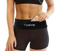 TAGVO Running Waist Belt，Fully Adjustable & Comfortable with Key Clip Waist bag Fits all iPhone's, Samsung, For Men, Women, Runners, Jogging, Gym, Yoga, Workout, Sports