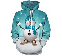 TAGVO Unisex 3D Printed Casual Christmas Jumpers 3D Graphic Pullover Ugly Funny Xmas Long Sleeve Hoodies or Crewneck Sweatshirts for Men and Women