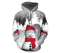 TAGVO Unisex 3D Printed Casual Christmas Jumpers 3D Graphic Pullover Ugly Funny Xmas Long Sleeve Hoodies or Crewneck Sweatshirts for Men and Women