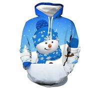 TAGVO Unisex 3D Printed Casual Christmas Jumpers 3D Graphic Pullover Ugly Funny Xmas Long Sleeve Hoodies or Crewneck Sweatshirts for Men and Women