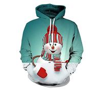 TAGVO Unisex 3D Printed Casual Christmas Jumpers 3D Graphic Pullover Ugly Funny Xmas Long Sleeve Hoodies or Crewneck Sweatshirts for Men and Women