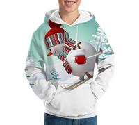 TAGVO Unisex 3D Printed Casual Christmas Jumpers 3D Graphic Pullover Ugly Funny Xmas Long Sleeve Hoodies or Crewneck Sweatshirts for Men Women Boys Girls Family Winter and Holiday Parties