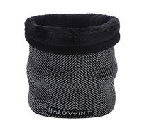 TAGVO Winter Neck Warmer Unisex Thermal Fleece Lined Snood Scarf Thicken Windproof Skiing Knitted Circle Scarf for Cycling Motocycle Outdoor Sports