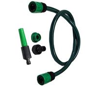 TAHA ® Garden Hose Pipe, Outdoor Tap to Reel Connection Set, Anti-Kink Reinforced 4 Layer Non-Toxic 1/2" Hose (1.5M)