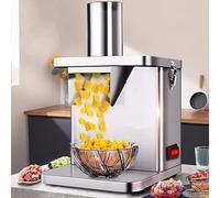 TAHALI Electric Vegetable Dicer, Commercial 250W Vegetable Chopper Dicer Shredder Automatic Onion Potato Cutter Food Processor Fruit Cutting Machine