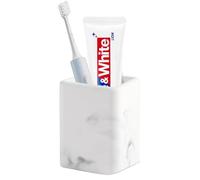 Tahbarshi Electric Toothbrush Holder, Fast Drying Toothbrush Holders for Bathroom, Diatomite Toothbrush Cup for Toothbrush, Cosmetic, Office Stationery Pencil for Home,Office(White Marble) (1 PCS)