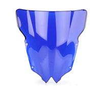 TAHDP Motorcycle Double Bubble Windshield Deflectors Protector WindScreen For YZF R6 600 2008-2016 Fairing Wind Shield Front Shield Screen(BLUE)