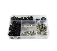 TAHDP Motorcycle Fairing Bolts Screw For FSC600A Silver Wing 2001-2018 Cowling Full Washers Speed Nuts Clips Kit Steel Fairing Fixing Screws(Silver)