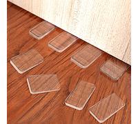 Tahikem 8 Pcs Table Wedge Clear Shim, Plastic Shims Levelers Adjustable Blocks Furniture Wedges, Leveling for Hot Tub Toilet Restaurant Appliance Door Stops, Trimmable Fix Highest Side 1/4" (6.5mm)