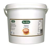 Tahini traditional Mediterranean 100% Sesame Paste, 5KG TUB + Smooth & Silky Texture + Paleo, Keto, Low Carb.