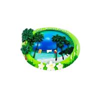 Tahiti Moorea Bora Bora France Refrigerator Magnet South Pacific Souvenir Fridge Decoration Magnetic Sticker Hand Painted Craft