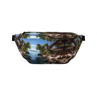 Tahitian Sea View Room Versatile Fanny Packs, Sporty & Unisex Hip Bag - A Perfect Choice for Everyday and Travel Use