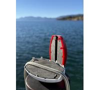 Tahoe Marine Supply Snap Lock Rope Float (Red) - 10"x6" UV-Resistant Plastic, 1" Rope Channel, Two-Piece Locking Float fits 1" 2.5cm Lines for Mooring, Buoys, Pools, Swim Lanes, Fishing, Lobster Pot