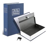 Tahoe trails Book Safe with Key Lock, Portable Metal Safe Box, Dictionary Diversion Book Safe,Secret Book Hidden Safe,9.5" x 6.1" x 2 .2"