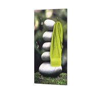 tahoe wooden wall hung 6 hooks coat rack in stone print