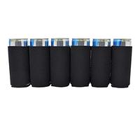 TahoeBay 8.4oz Can Cooler Sleeves for Small Energy Drinks, Beer, Soda - Neoprene Insulators Fits 8.4 oz Red Bull and Izze Sparkling Juice Drinks (Black)