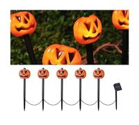 TAHUAON Pathway Lights Solar Powered,Garden Stake Landscape Lights Halloween Pumpkin Lights Auto On/Off Walkway Yard Lawn Light for Halloween Patio Landscape Decor Pumpkin-1
