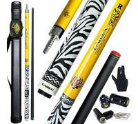 Tai ba cues 2-Piece Pool Stick 13mm Multilayer Leather Tip, 58", 3/8 * 8 Pin Joint Hardwood Canadian Maple Professional Billiard Pool Cue Stick 19, 20, 21 Oz