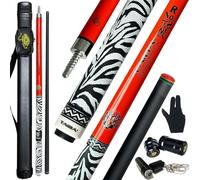 Tai ba cues 2-Piece Pool Stick 13mm Multilayer Leather Tip, 58", 3/8 * 8 Pin Joint Hardwood Canadian Maple Professional Billiard Pool Cue Stick 19, 20, 21 Oz