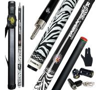 Tai ba cues 2-Piece Pool Stick 13mm Multilayer Leather Tip, 58", 3/8 * 8 Pin Joint Hardwood Canadian Maple Professional Billiard Pool Cue Stick 19, 20, 21 Oz