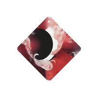 Tai Chi Abstract Pattern Pattern Car Air Fresheners 4 Pcs Square Hanging Aromatherapy Tablets Scented Fresheners For Bedroom Bathroom
