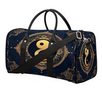 Tai Chi Art Travel Duffle Bag for Women Men Girls Boys Weekend Overnight Bags 22.7 L Tote Cabin Luggage Bag for Sports Gym Yoga