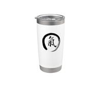 Tai Chi Beginner/Classic Qi/Chi Calligraphy Kanji Design Stainless Steel Insulated Tumbler