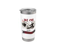 Tai Chi Beginners / 'Tai Chi is My Medicine!' Funny Saying Stainless Steel Insulated Tumbler