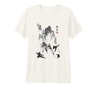 Tai Chi Calligraphy/Taiji Chuan Chinese Mountain Design Premium T-Shirt