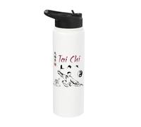 Tai Chi Calligraphy/Taiji Classical Chinese Art Design Stainless Steel Insulated Water Bottle
