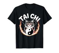 Tai Chi Cat Yin Yang Flower of Life Martial Arts Kitten T-Shirt