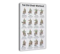Tai Chi Chair Practice Charts And Training Plans Canvas Poster Bedroom Decor Landscape Office Room Decor Gift 8" L X 12" W