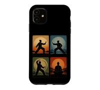 Tai Chi Collage Retro Sunset Spiritual Wellness Martial Arts Case for iPhone 11