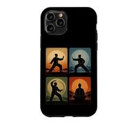 Tai Chi Collage Retro Sunset Spiritual Wellness Martial Arts Case for iPhone 11 Pro