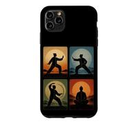 Tai Chi Collage Retro Sunset Spiritual Wellness Martial Arts Case for iPhone 11 Pro Max