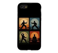 Tai Chi Collage Retro Sunset Spiritual Wellness Martial Arts Case for iPhone SE (2020) / 7/8