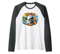Tai Chi, Fire and Water Raglan Baseball Tee