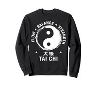 Tai Chi Flow Balance Strength Yin Yang Martial Arts Sweatshirt