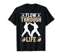 Tai Chi Flow Through Life Yin Yang Martial Arts T-Shirt