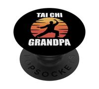 Tai Chi Grandpa Mindful Movement Martial Arts Fitness Senior PopSockets Adhesive PopGrip