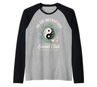 Tai Chi Instructor Social Club Raglan Baseball Tee